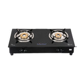 Surya Flame "SPLENDOR GLASS COOKTOP" L.P.G Stove 2 Burner with ISI Certified, Doorstep Services, 2 Years Warranty